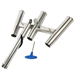 Adjustable tube angles on stainless steel rod holder