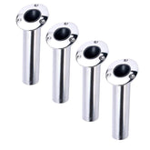 Amarine Made rod holders with drain barb closeup showing stainless finish and drainage feature.