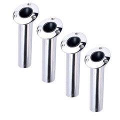 Amarine Made rod holders with drain barb closeup showing stainless finish and drainage feature.