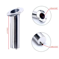 Drain tail feature on rod holders