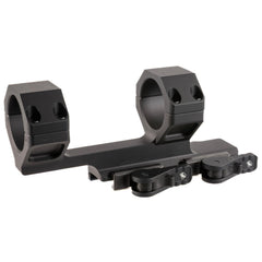 AM DEF Delta scope mount on a rifle rail showing 34mm compatibility