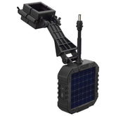 Front view of AMERICAN HUNTER 6V Power Solar Panel with mounting brackets