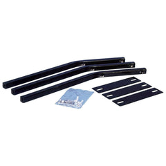 American Hunter leg adapter kit back plate and bolts for 55-gallon drums, easy installation.