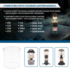 American Mantle replacement globe fits Coleman R690B048C for easy upgrade.