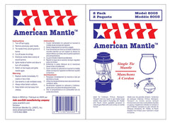 American Mantle compatible with Coleman Style 11 mantles for easy replacement