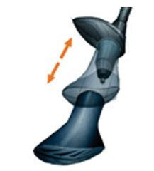 American Nordic Walking System EXEL rubber tip on pavement delivers improved grip and durability.