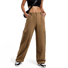 American Trends cargo pants women fabric closeup illustrating lightweight texture for daily comfort