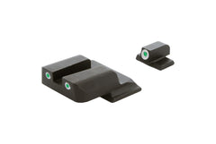 AmeriGlo Ghost Ring sight set installed on Glock for quick target focus.