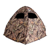 Ameristep Gunner ground blind side view in Mossy Oak camo for portable concealment