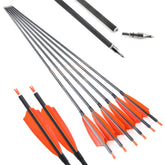 AMEYXGS 34-inch carbon archery arrow for hunting and practice visibility