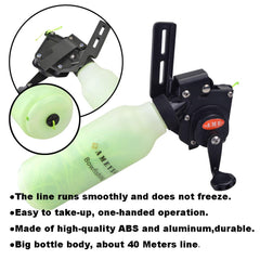 AMEYXGS reel with ABS and aluminum alloy, durable construction.