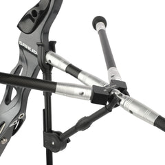 AMEYXGS archery stabilizer 10-inch silver segment enhances vibration damping for smoother follow-through.