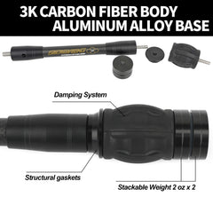 AMEYXGS archery stabilizer 10in rod tunes balance for consistent follow-through.