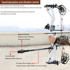 AMEYXGS archery stabilizer carbon fiber body emphasizes lightweight durability for field use