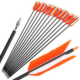 AMEYXGS arrows flu flu arrow four feathers for easy outdoor practice visibility.