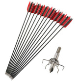 AMEYXGS flu flu arrow with carbon shaft for practice targeting.