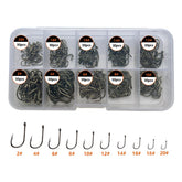 AMHDV fishing hooks set 300pcs 2 to 20 size for freshwater