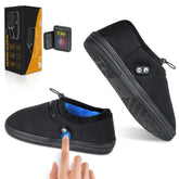 Amiable heated slippers with dual-control switches provide personalized warmth for chilly mornings.