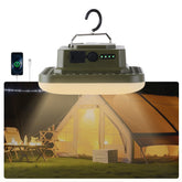 Amkulop portable LED camping light with square design and hidden hook for versatile tent lighting