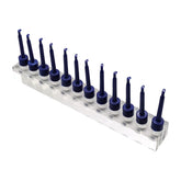 AMLESO fishing lure display holder presents lures clearly for organized access.