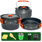 Amomb camping pot 35oz with lid for efficient outdoor cooking on the trail.