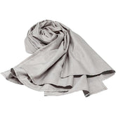 Amradield Faraday Scarf shielding fabric demonstrates durable silver fibers for daily protection.