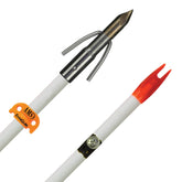 AMS Bowfishing arrow white shaft shows a durable fiberglass body for precise shots