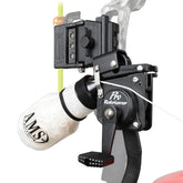 AMS Bowfishing Big Game Reel right hand in action for heavy species.