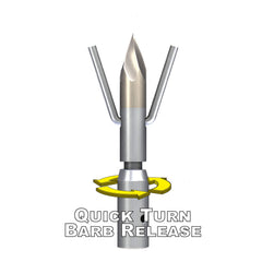 AMS Bowfishing Chaos QT Cyclone tip highlights hardened replaceable point design