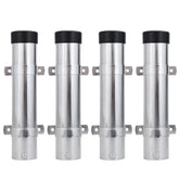 AMYSPORTS stainless steel wall rod holder set, 4 pieces, mounted on wall