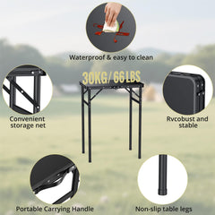 Anbte folding image shows compact folded form for car trunk storage