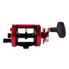 Ancient Mariner GEM catfish reel spool and line capacity for long offshore battles.