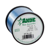 ANDE Back Country monofilament line, blue spool, 3200 yds, strong knot performance.