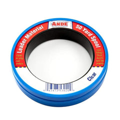 ANDE PCW50-30 mono leader wrist in clear, 30lb, ideal for rigging lures and tying rigs.