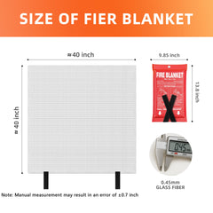 Andyssey fire blanket rv-use-40x40 enables portable, fast fire suppression on the go.
