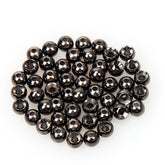ANGLER DREAM 100pc tungsten fly beads in Black Nickle add weight for bead-head nymphs.