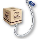 Angler Innovations Maruto 8245BD curved hook close-up showing carp-ready bend and design.