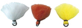 Anglers Accessories orange Poly Vee O-Ring yarn strike indicators visible on a line for quick strike detection