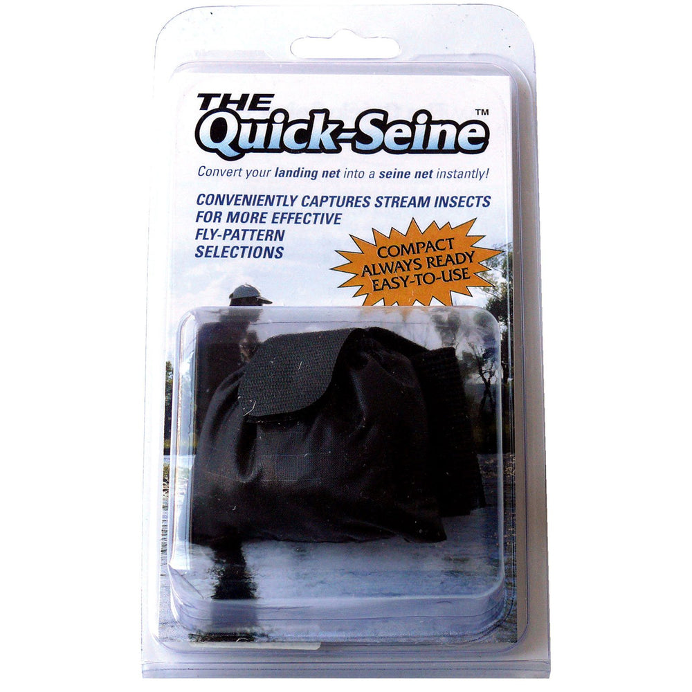 Angling Designs Quick Seine attached to a landing net for insect sampling