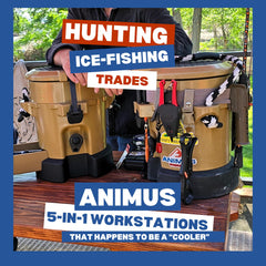ANIMUS ACCESSORIES Animus Workstation Cooler dry drawer keeps PPE and small tools organized.