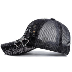 ANKOMINA butterfly cap back ponytail slot for easy hairstyle.