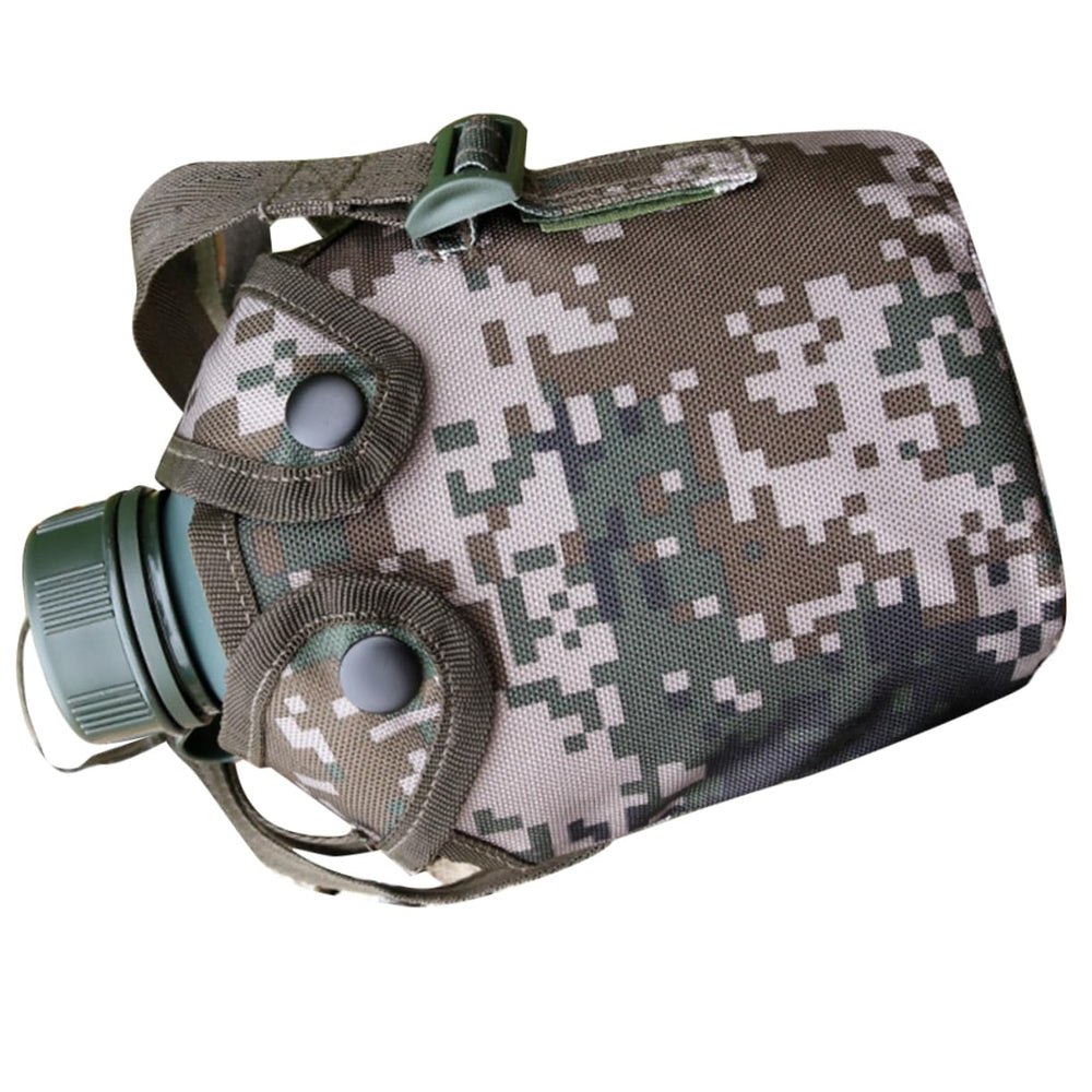 Anneome 1L canteen front view, ideal for outdoor hydration on camping trips.