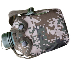 Anneome 1L canteen front view, ideal for outdoor hydration on camping trips.