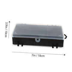 Anneome three-box lure box opened showing dividers for organized storage