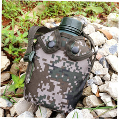 Anneome outdoor water bottle in action during camping or hiking adventures.