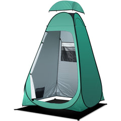 anngrowy shower tent pop-up privacy setup showing extra-tall height for easy dressing