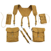 ANQIAO replica WW2 US medic field kit canvas close-up for display authenticity.