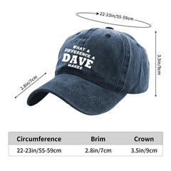 Anragon What A Differences A Dave Makes hat back closure enables adjustable, secure fit