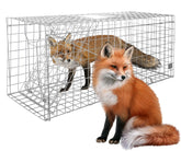 Ansgery large animal trap front view demonstrates a humane wildlife capture option.