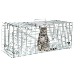ANT MARCH collapsible wildlife trap folds flat for portable transport.
